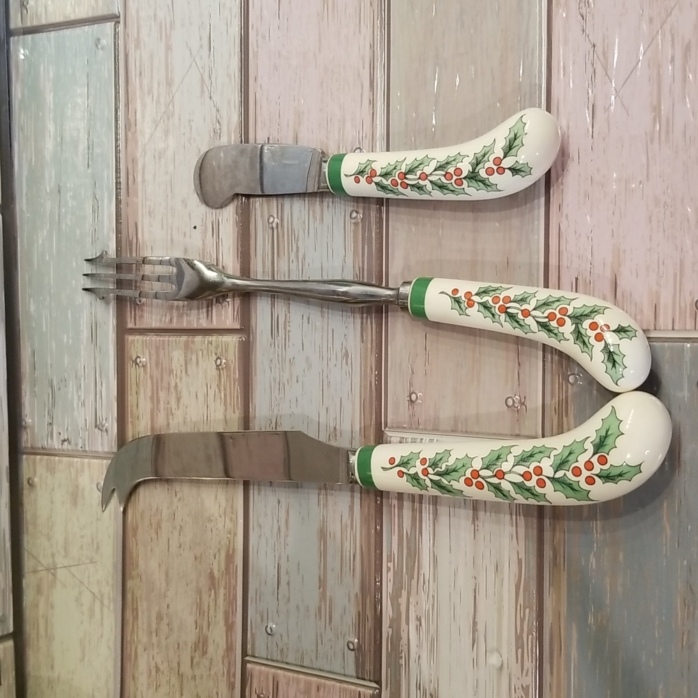 Spode Christmas Tree 3 pc utensil set